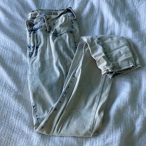 White washed PacSun low rise skinny jeans
